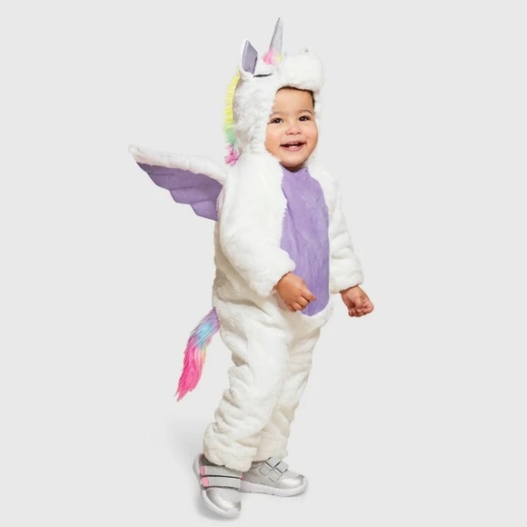 UNICORN Plush costume 1 piece Target HYDE & EEK Infants 0-6 Months NWT New - Picture 1 of 6